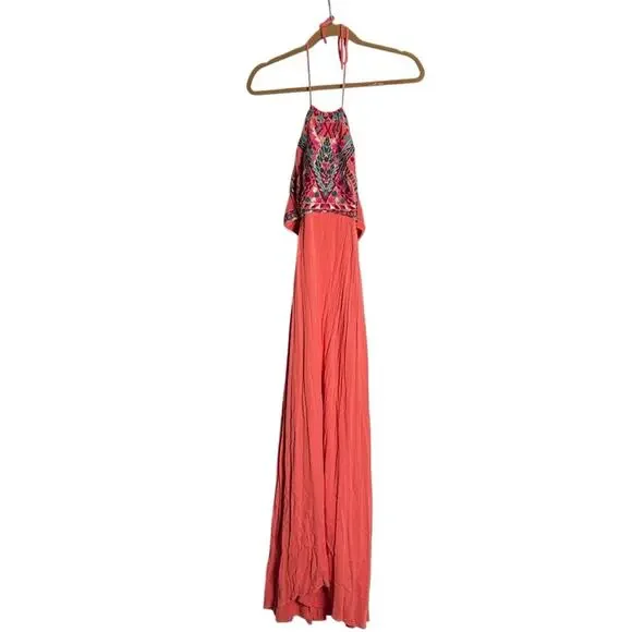 Lulus | Dresses | Little Beach Coral Pink Embroidered Maxi Dress Halter Tie Neck Size Small | Poshmark Lulus | Dresses | Little Beach Coral Pink Embroidered Maxi Dress Halter Tie Neck Size Small | Poshmark